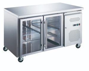 Frigorifero da Banco - 136cm - 2 Porte in Vetro