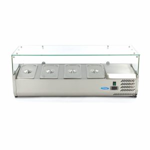 Vetrina Refrigerata Portacondimenti - 120cm - adatto a 4 x 1/3 GN - immagine 2