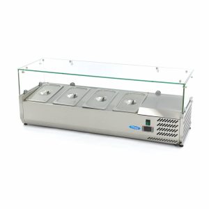 Vetrina Refrigerata Portacondimenti - 120cm - adatto a 4 x 1/3 GN - immagine 1