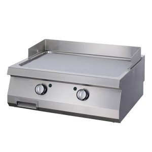 Heavy Duty Piastra - Cromo Liscio - Unità Doppia - Profondità 70cm - Elettrico
