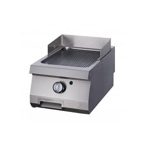 Heavy Duty Piastra - Scanalato - Unità Singola - Profondità 70cm - Gas
