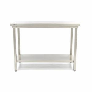 Tavolo in Acciaio Inox - 80 x 70cm - Altezza Regolabile