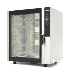 Forno a Vapore Combinato - adatto a 10 Teglie (1/1 GN / 60 x 40 cm) - Display Digitale - 400V