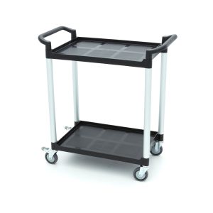 Carrello di Servizio - 2 Ripiani in Plastica - 86,5 x 42,5 cm