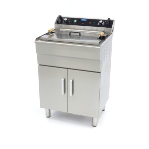 Friggitrice - 35L - 1 Cestello - con Rubinetto di Scarico - 400V