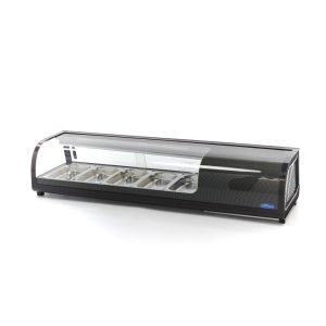 Vetrina per Sushi e Tapas - 52L - incl. 5 x 1/3 GN - Modello da Tavolo