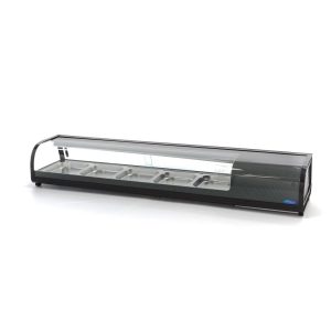 Vetrina per Sushi e Tapas -132L - incl. 5 x 1/2 GN - Modello da Tavolo