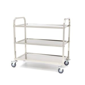 Carrello di Servizio in Acciaio Inox - 3 Ripiani