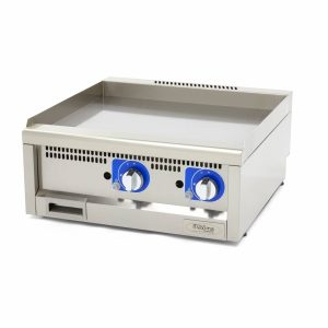 Piastra Grado Commerciale - Liscio - Unità Doppia - Profondità 60cm - Gas