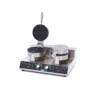 Piastra per Waffle - 8 Waffle - Cuori - Doppio