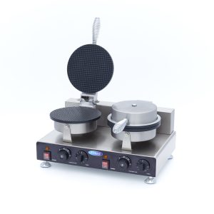 Piastra per Waffle - 2 Pezzi - Cono per Gelato