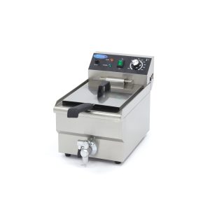 Friggitrice - 10L - 1 Cestello - con Rubinetto di Scarico