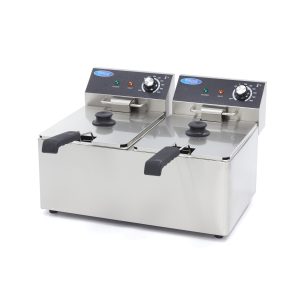 Friggitrice - 2 x 8L - 2 Cestelli - fino a 2,8kg di Patatine Fritte