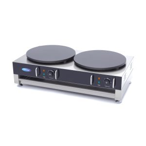 Crepiera - Crepes Doppia - 2 x 40cm - incl. Spargitore di Pastella