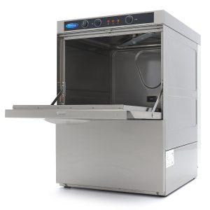 Lavabicchieri - 35 x 35cm - con Scarico, Brillantante e Pompa per Sapone