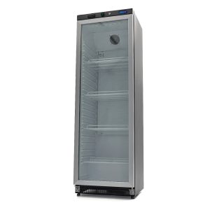 Frigorifero - 400L - Nero - con Porta in Vetro