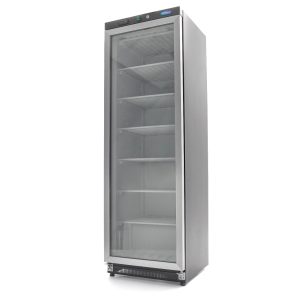 Congelatore - 400L - Nero - con Porta in Vetro