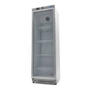 Frigorifero - 400L - Acciaio Inox - con Porta in Vetro