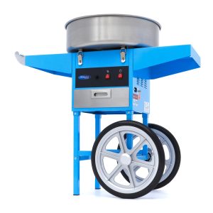 Macchina per Zucchero Filato - Ø 52 cm - Blu - con Carrello