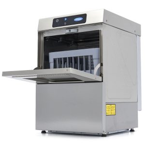 Lavabicchieri - 35 x 35cm - con Scarico, Brillantante e Pompa per Sapone - Display Digitale - 230V
