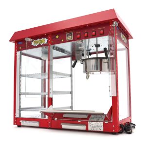 Macchina per popcorn - 150gr - con vetrina di riscaldamento