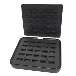 Stampo Tartelette - Rettangolo - 50x23/42x17 mm - 25 pezzi