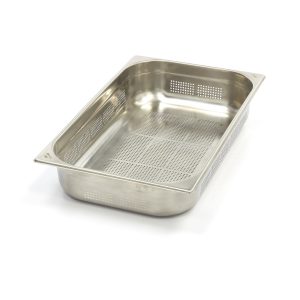 Contenitore Gastronorm - 1/1 GN - Profondità 10cm - Acciaio Inox - Forato