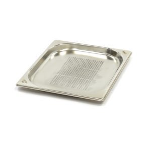 Contenitore Gastronorm - 1/2 GN - Profondità 2cm - Acciaio Inox - Forato - immagine 1