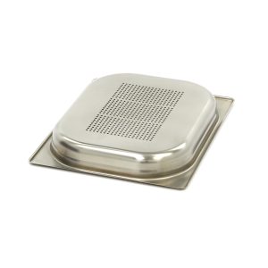 Contenitore Gastronorm - 1/2 GN - Profondità 4cm - Acciaio Inox - Forato - immagine 2