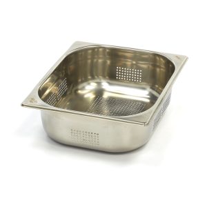 Contenitore Gastronorm - 1/2 GN - Profondità 10cm - Acciaio Inox - Forato - immagine 1