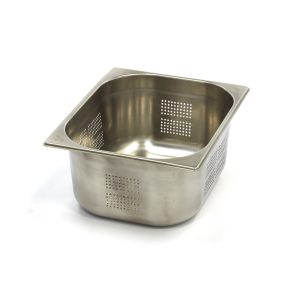 Contenitore Gastronorm - 1/2 GN - Profondità 15cm - Acciaio Inox - Forato - immagine 1