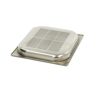 Contenitore Gastronorm - 2/3 GN - Profondità 4cm - Acciaio Inox - Forato - immagine 2