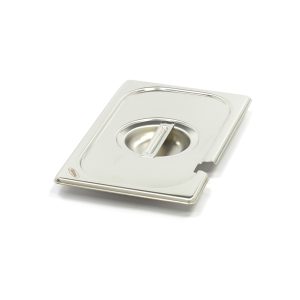 Coperchio Gastronorm - 1/4 GN - Acciaio Inox - con Incavo